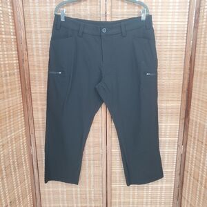 ◇ Willit Womens Golf Hiking Capri Pants Black Size 12